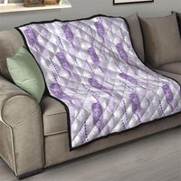 Aloha Hawaii Vintage Kahili Pa'a Lima Quilt Palaka Print Pastel Lavender