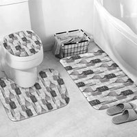 Aloha Hawaii Vintage Kahili Pa'a Lima Bathroom Set Palaka Print Hinahina