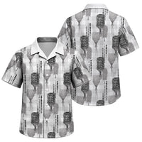 Aloha Hawaii Vintage Kahili Pa'a Lima Family Matching Summer Maxi Dress and Hawaiian Shirt Palaka Print Hinahina