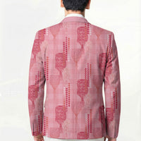 Aloha Hawaii Vintage Kahili Pa'a Lima Blazer Palaka Print Berry Pink