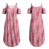 Aloha Hawaii Vintage Kahili Pa'a Lima Family Matching Summer Maxi Dress and Hawaiian Shirt Palaka Print Berry Pink