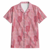 Aloha Hawaii Vintage Kahili Pa'a Lima Hawaiian Shirt Palaka Print Berry Pink LT7 Pink - Polynesian Pride