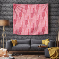 Aloha Hawaii Vintage Kahili Pa'a Lima Tapestry Palaka Print Berry Pink