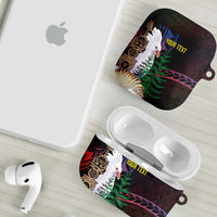 New Caledonia Kanaky Personalized AirPods Case Kagu Bird Emblem LT7 - Polynesian Pride
