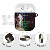 New Caledonia Kanaky Personalized AirPods Case Kagu Bird Emblem LT7 - Polynesian Pride