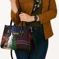 New Caledonia Kanaky Personalized Leather Bag Kagu Bird Emblem LT7 - Polynesian Pride