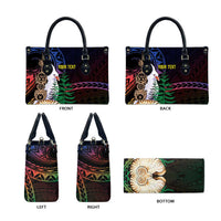 New Caledonia Kanaky Personalized Leather Bag Kagu Bird Emblem LT7 - Polynesian Pride