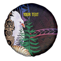 New Caledonia Kanaky Personalized Spare Tire Cover Kagu Bird Emblem - Polynesian Pride