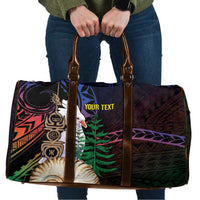 New Caledonia Kanaky Personalized Travel Bag Kagu Bird Emblem - Polynesian Pride