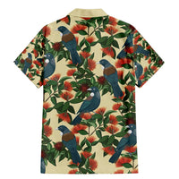 New Zealand Christmas Family Matching Mermaid Dress and Hawaiian Shirt Romantic Tui Birds on Pohutukawa - Ivory - Polynesian Pride