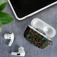 New Zealand Christmas AirPods Case Romantic Tui Birds on Pohutukawa - Cobalt LT7 - Polynesian Pride