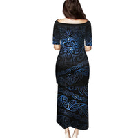 New Zealand Matariki Family Matching Puletasi Dress and Hawaiian Shirt Cosmic Style LT7 - Polynesian Pride