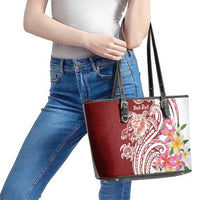 Aloha Hawaii Island Personalized Leather Tote Bag Crimson Dreamy Turtle LT7 - Polynesian Pride