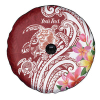 Aloha Hawaii Island Personalized Spare Tire Cover Crimson Dreamy Turtle