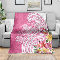 Aloha Maui Island Personalized Blanket Rose Dreamy Turtle LT7 - Polynesian Pride
