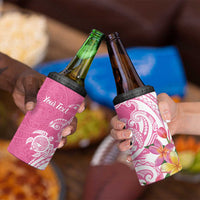Aloha Maui Island Personalized 4 in 1 Can Cooler Tumbler Rose Dreamy Turtle LT7 - Polynesian Pride
