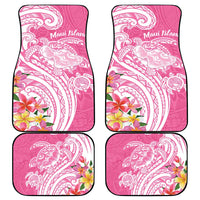 Aloha Maui Island Personalized Car Mats Rose Dreamy Turtle LT7 - Polynesian Pride