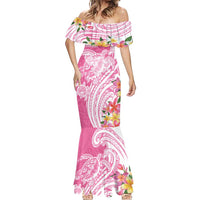 Aloha Maui Island Personalized Mermaid Dress Rose Dreamy Turtle LT7 - Polynesian Pride