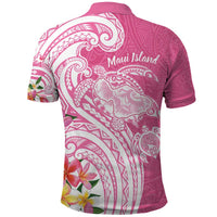 Aloha Maui Island Personalized Polo Shirt Rose Dreamy Turtle