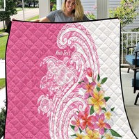 Aloha Maui Island Personalized Quilt Rose Dreamy Turtle