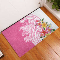 Aloha Maui Island Personalized Rubber Doormat Rose Dreamy Turtle LT7 - Polynesian Pride