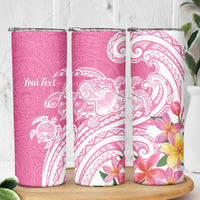Aloha Maui Island Personalized Skinny Tumbler Rose Dreamy Turtle