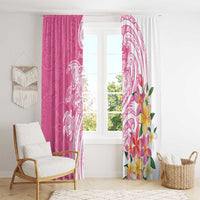 Aloha Maui Island Personalized Window Curtain Rose Dreamy Turtle LT7 - Polynesian Pride