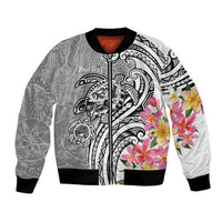 Aloha Kahoolawe Island Personalized Bomber Jacket Ashen Dreamy Turtle