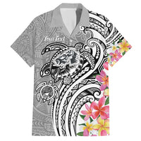 Aloha Kahoolawe Island Personalized Family Matching Short Sleeve Bodycon Dress and Hawaiian Shirt Ashen Dreamy Turtle