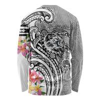 Aloha Kahoolawe Island Personalized Long Sleeve Shirt Ashen Dreamy Turtle LT7 - Polynesian Pride