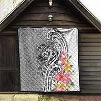 Aloha Kahoolawe Island Personalized Quilt Ashen Dreamy Turtle