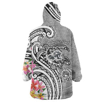 Aloha Kahoolawe Island Personalized Wearable Blanket Hoodie Ashen Dreamy Turtle LT7 - Polynesian Pride