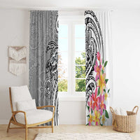 Aloha Kahoolawe Island Personalized Window Curtain Ashen Dreamy Turtle LT7 - Polynesian Pride