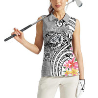 Aloha Kahoolawe Island Personalized Women Sleeveless Polo Shirt Ashen Dreamy Turtle