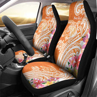 Aloha Lanai Island Personalized Car Seat Cover Orange Dreamy Turtle