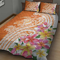 Aloha Lanai Island Personalized Quilt Bed Set Orange Dreamy Turtle LT7 - Polynesian Pride