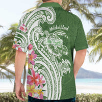 Aloha Molokai Island Personalized Hawaiian Shirt Sage Dreamy Turtle