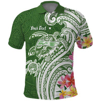 Aloha Molokai Island Personalized Polo Shirt Sage Dreamy Turtle