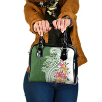 Aloha Molokai Island Personalized Shoulder Handbag Sage Dreamy Turtle