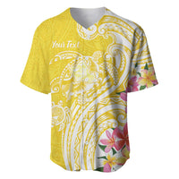 Aloha Oahu Island Personalized Baseball Jersey Yellow Dreamy Turtle