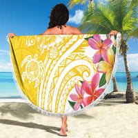 Aloha Oahu Island Personalized Beach Blanket Yellow Dreamy Turtle LT7 - Polynesian Pride