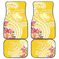 Aloha Oahu Island Personalized Car Mats Yellow Dreamy Turtle LT7 - Polynesian Pride
