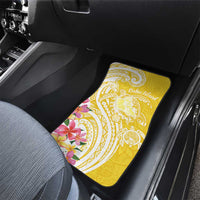 Aloha Oahu Island Personalized Car Mats Yellow Dreamy Turtle LT7 - Polynesian Pride