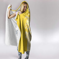 Aloha Oahu Island Personalized Hooded Blanket Yellow Dreamy Turtle LT7 - Polynesian Pride