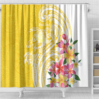 Aloha Oahu Island Personalized Shower Curtain Yellow Dreamy Turtle