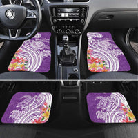 Aloha Kauai Island Personalized Car Mats Lilac Dreamy Turtle LT7 Set 4pcs Lilac - Polynesian Pride