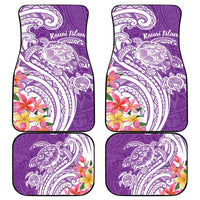 Aloha Kauai Island Personalized Car Mats Lilac Dreamy Turtle LT7 - Polynesian Pride