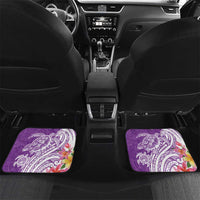 Aloha Kauai Island Personalized Car Mats Lilac Dreamy Turtle LT7 Set 2pcs - Back Lilac - Polynesian Pride