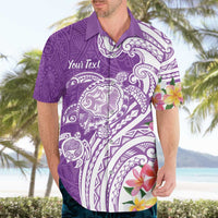 Aloha Kauai Island Personalized Hawaiian Shirt Lilac Dreamy Turtle LT7 - Polynesian Pride