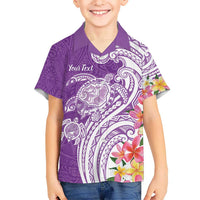 Aloha Kauai Island Personalized Hawaiian Shirt Lilac Dreamy Turtle LT7 - Polynesian Pride